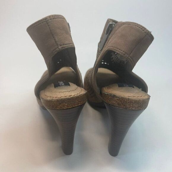 Adam Tucker Gigi Suede Open Toe Heels 6.5 - Picture 5 of 8